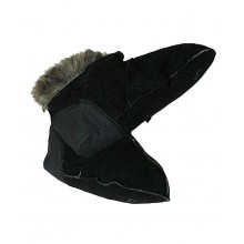 Носки меховые дубленые черного цвета Носки меховые дубленые черного цвета